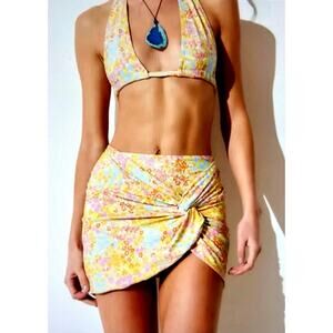 Stone Fox Swim Selma Sarong - Flower Fields - size L